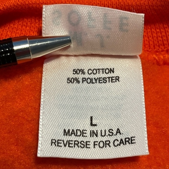 Vintage Soffe Syracuse Sweatshirt Mens Large Orange CUSE Pullover Made In USA - Picture 9 of 10